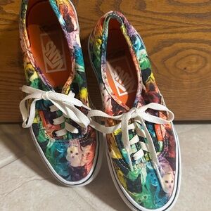 Vans Rare ASPCA Rainbow Kitties Sneakers Size 6.5